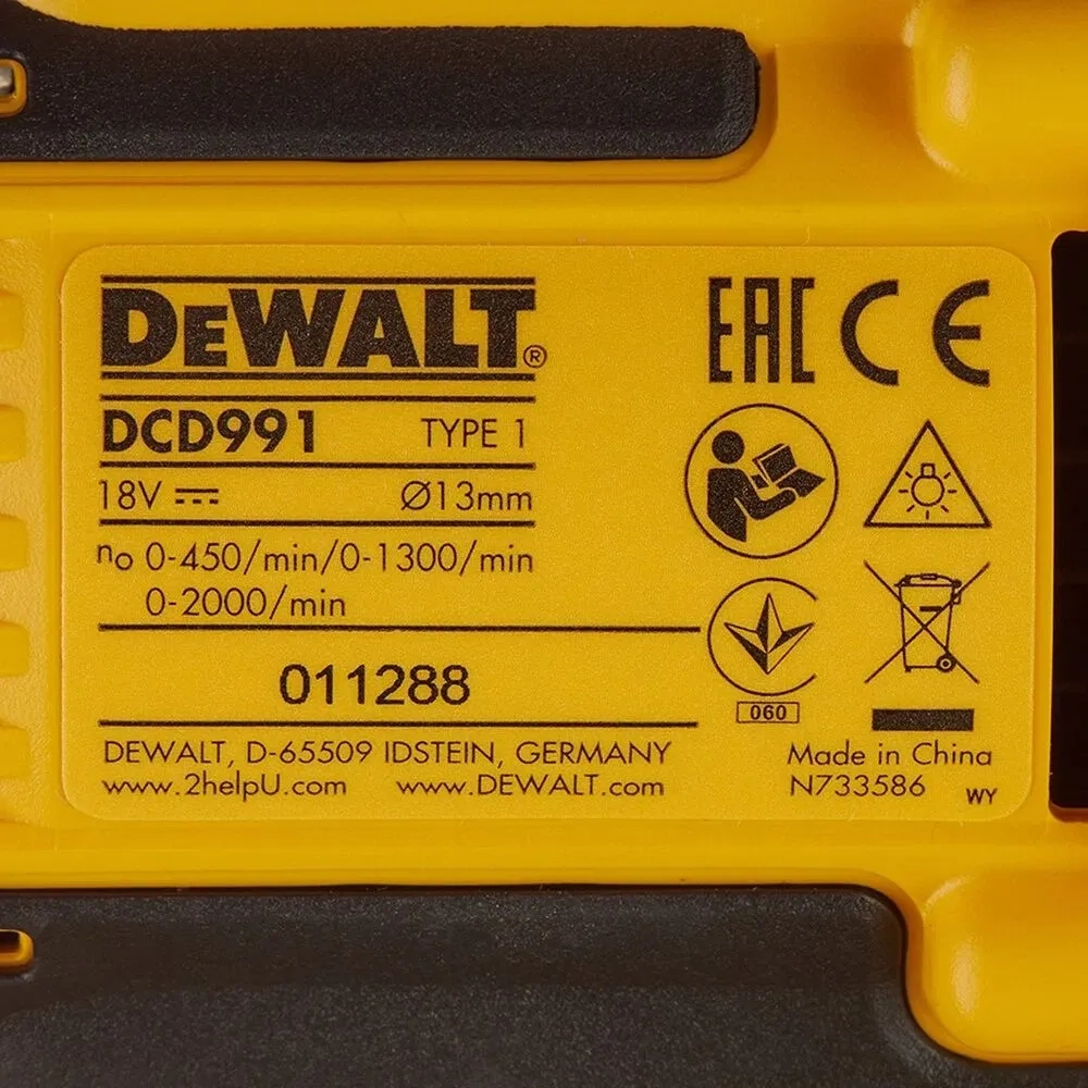 Дрель-шуруповерт DeWalt DCD991NT-XJ