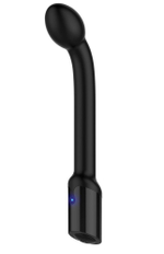Черный вибростимулятор простаты Rechargeable Prostate Probe - 21,7 см. (Цвет: черный)