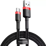 Usb Кабель-зарядка TYPE-C Baseus Cafule 3A 1м (CATKLF-B91) красно-черный