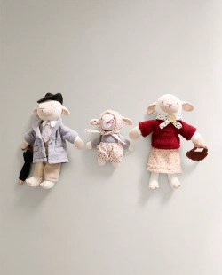 ZARA HOME НАБОР ДЕТСКИХ МЯГКИХ ИГРУШЕК ОВЕЧКИ (НАБОР ИЗ 3 ИГРУШЕК), РАЗНОЦВЕТНЫЙ