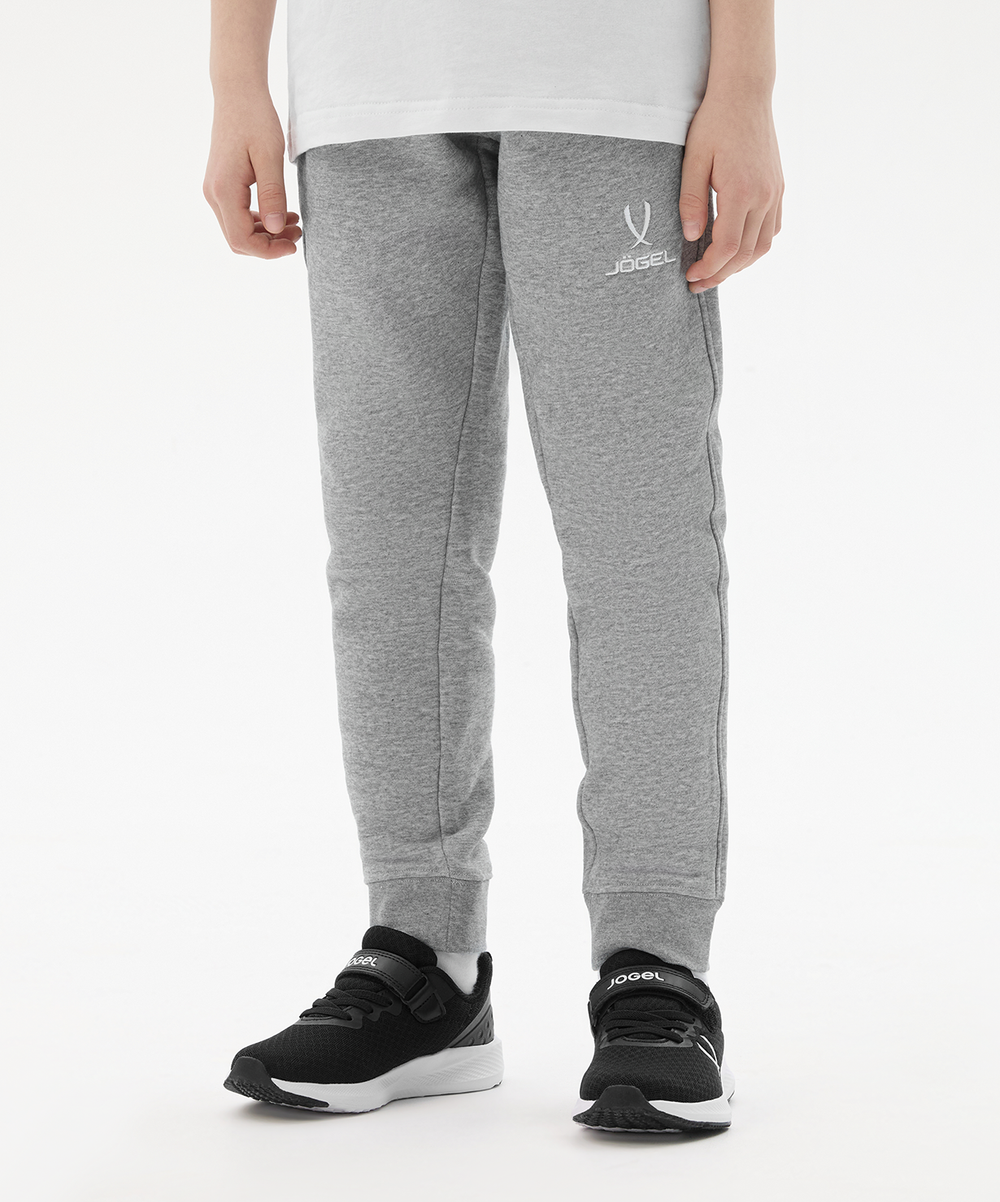 Флисовые брюки ESSENTIAL Cotton Fleece Pants, серый меланж, детский