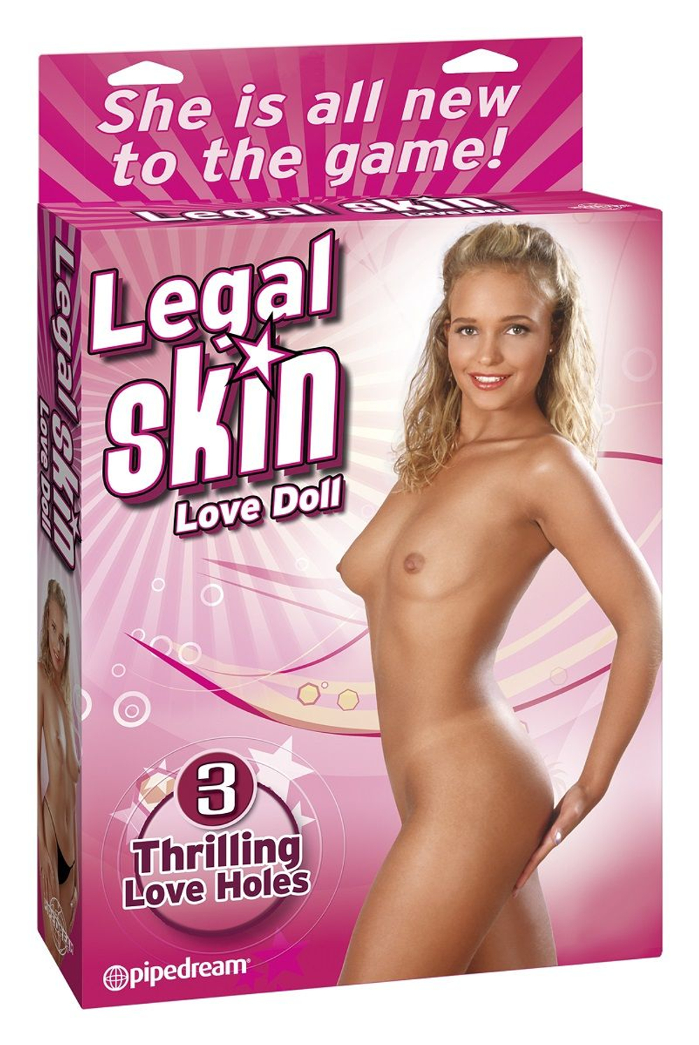 Надувная кукла Legal Skin Love Doll с 3 любовными отверстиями (Цвет: телесный)