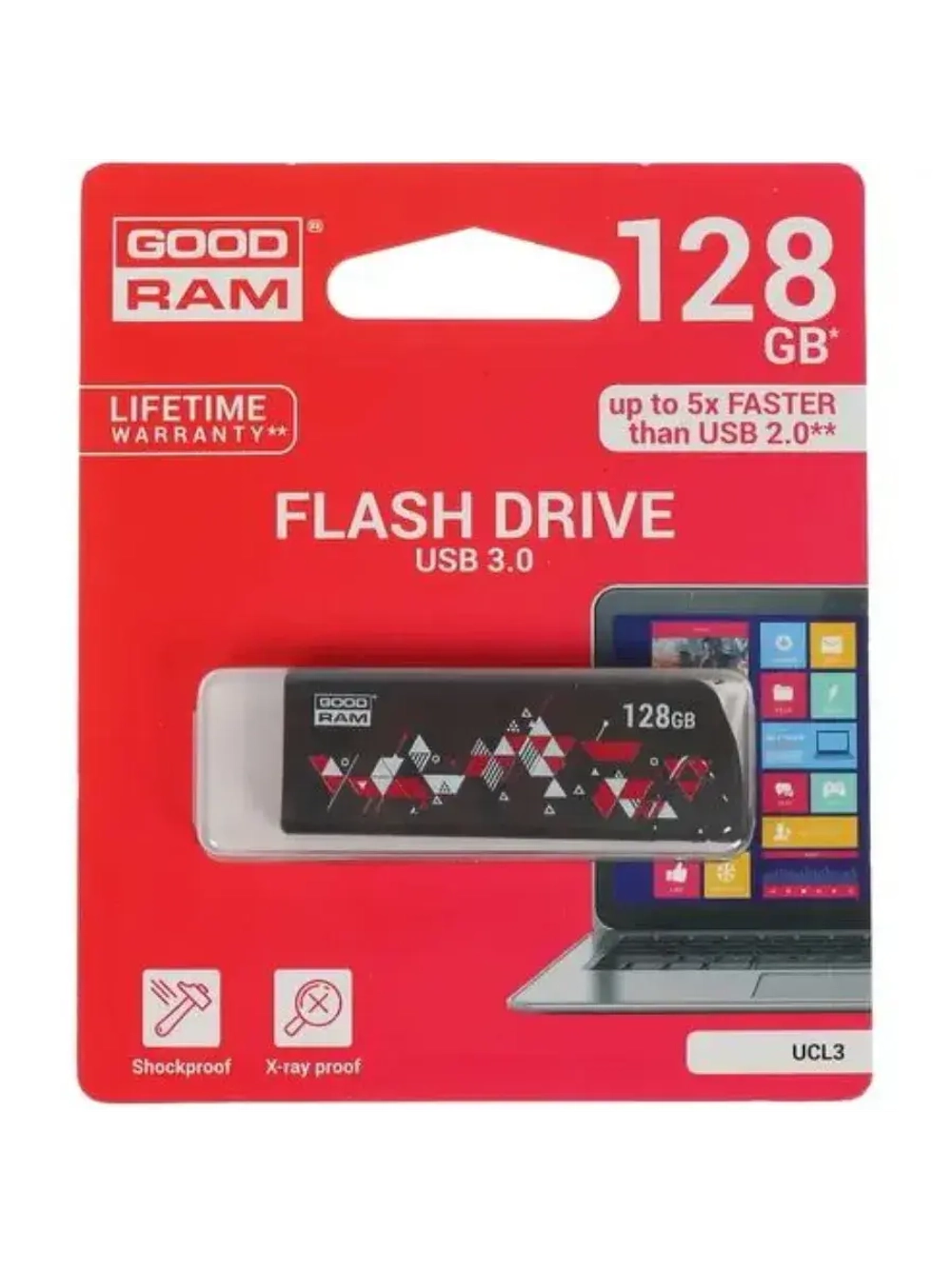 Память USB Flash 128 ГБ UCL3 UCL3-1280K0R11 BLACK