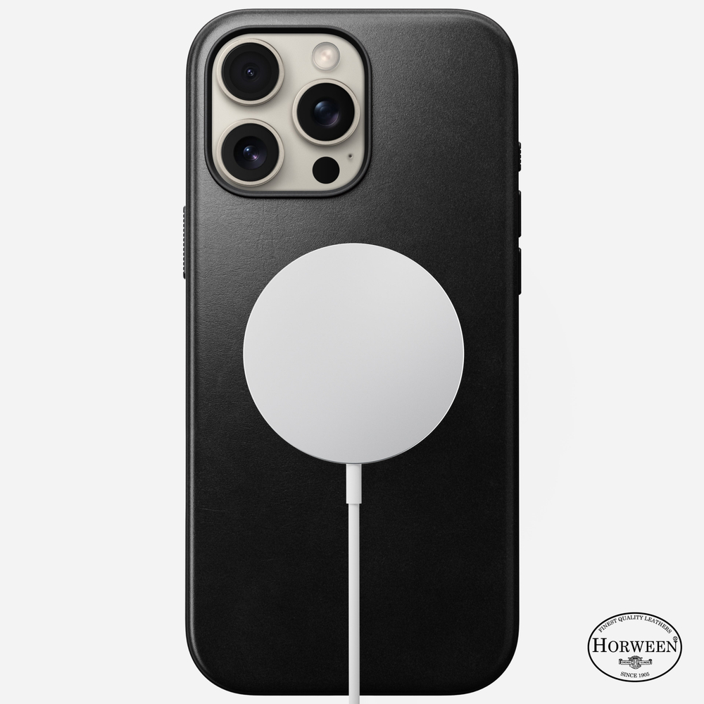 Чехол Nomad Modern Leather Case для iPhone 16 Pro Max Black