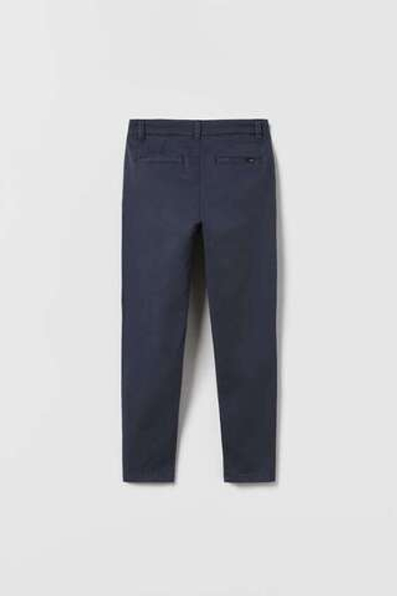 ZARA БАЗОВЫЕ БРЮКИ ЧИНОС, СИНИЙ