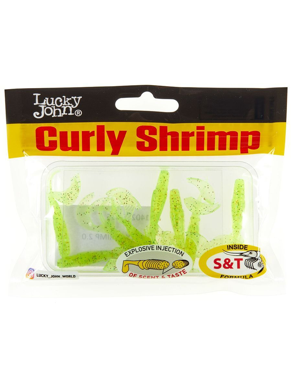 Твистеры съедобные искусственные LJ Pro Series Curly Shrimp 2,0in (05.00)/S13 10 шт. в упак.