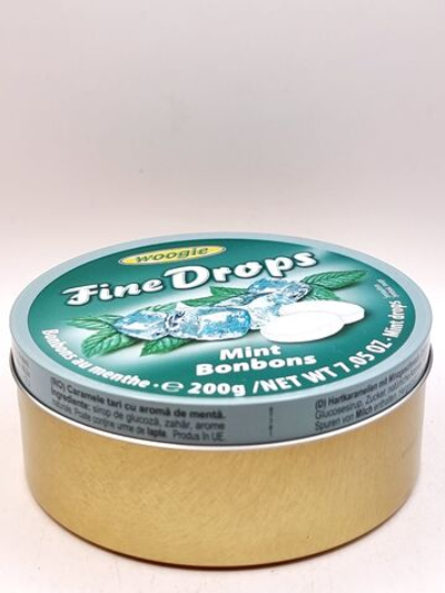 Леденцы Woogie FINE DROPS Mint Bonbons Мята 200 г (из Финляндии)
