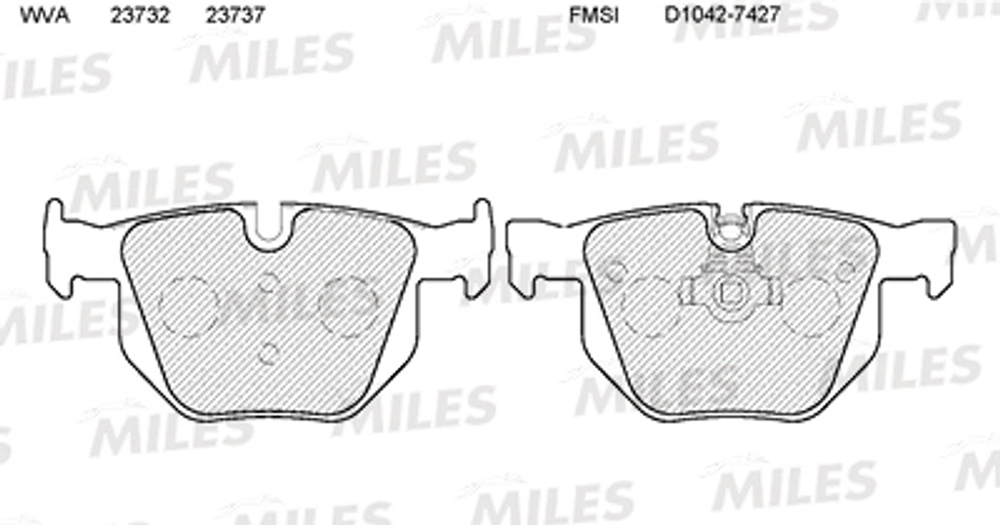 MILES - E110282-MLS - Brake Pad Set, disc brake