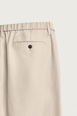ZARA КОМФОРТНЫЕ БРЮКИ СВОБОДНОГО КРОЯ, ЭКРЮ