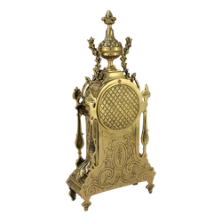 Bello De Bronze Часы "Дон Луи" c женским профилем каминные бронзовые