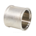 Муфта латунь никель Ду 40 (1 1/2") ВР/ВР VALFEX VF.170.N.112