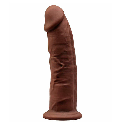 Коричневый фаллоимитатор 15см на присоске SilexD Premium Silicone Dildo 6" Model 2