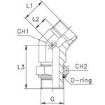 Штуцер FRG45 DS12 BSP 3/8 (корпус)