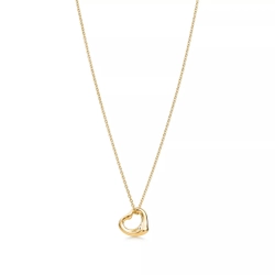 Подвеска из золота 18к(750проба), 11мм.Tiffany💠Open heart  - В наличии