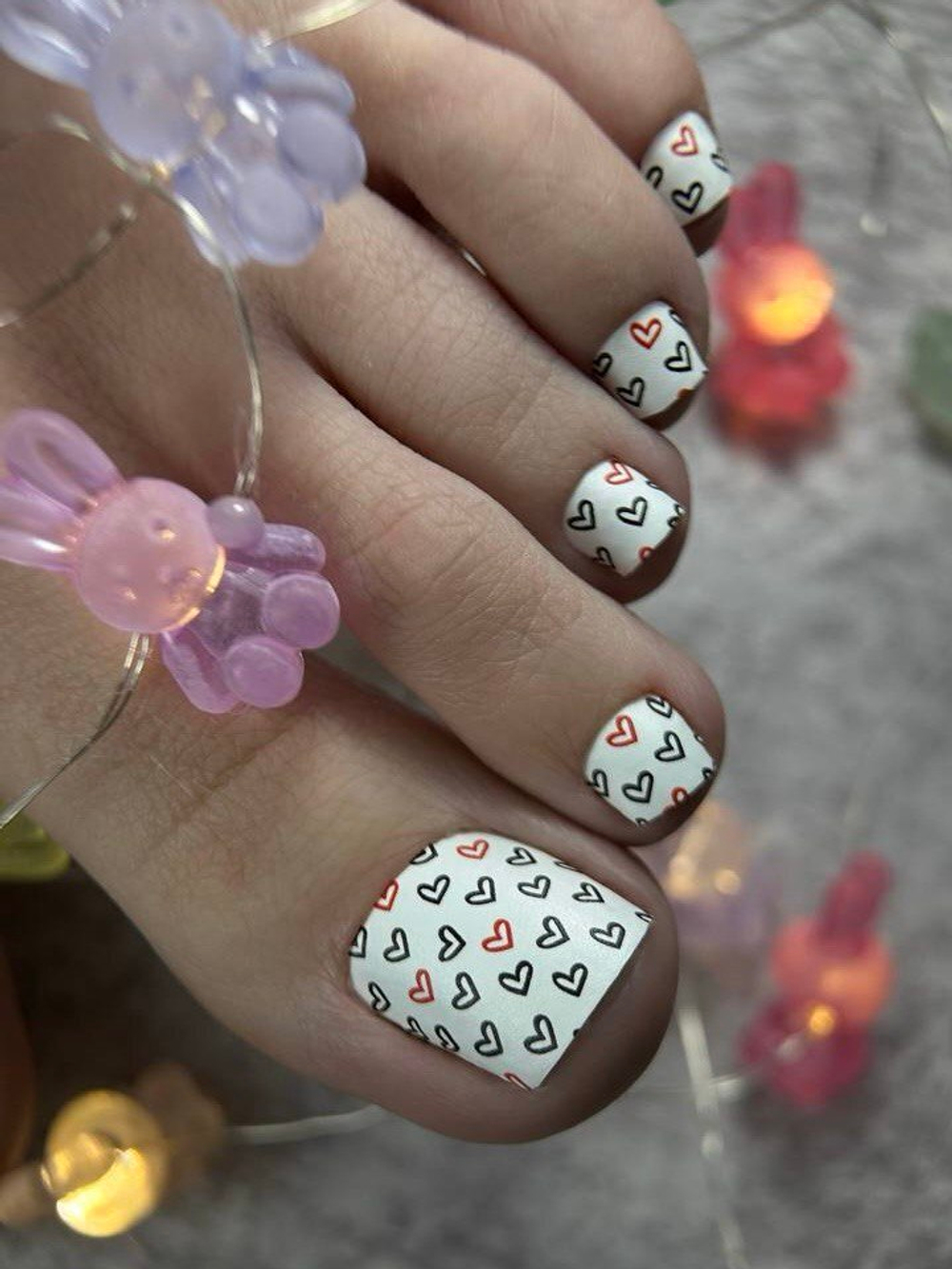 Пленка для педикюра Crazy Manic flying hearts p