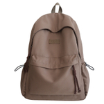 DELIXIONG Nylon Backpack Regular Unisex Black/White/Blue/Brown