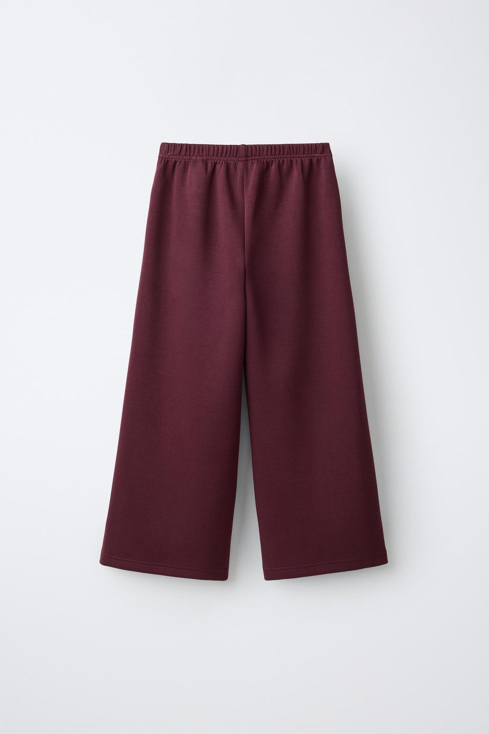 ZARA СПОРТИВНЫЕ БРЮКИ WIDE LEG, БУРГУНДИ