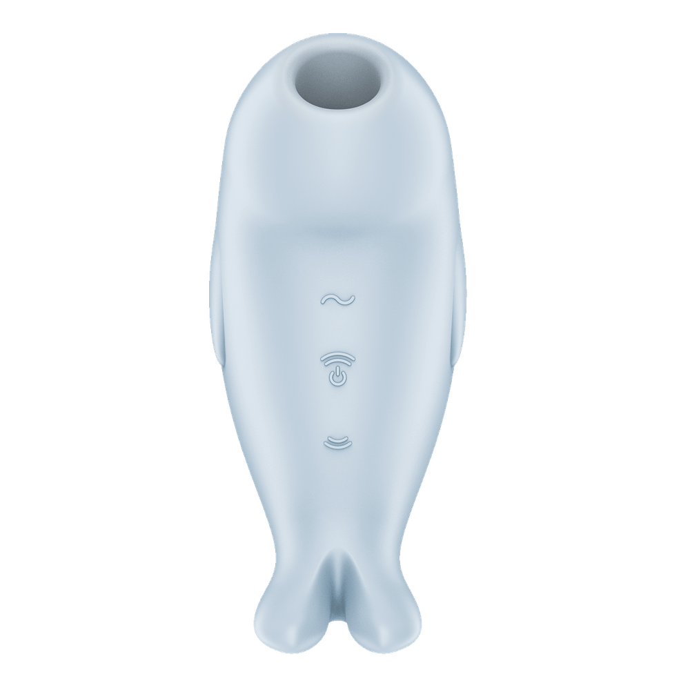 Вакуумный стимулятор клитора Satisfyer Seal you soon, голубой