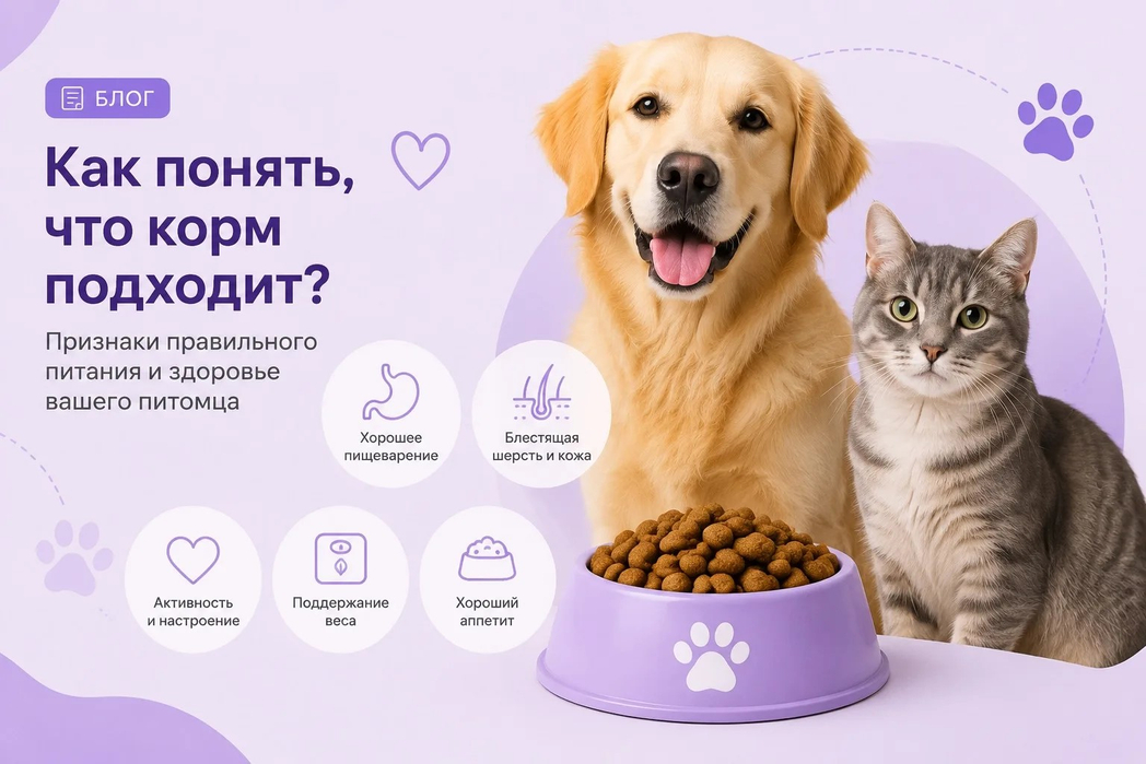 Как понять, что корм подходит вашему питомцу?