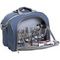 Набор для пикника Helios на 4 персоны синий/серый HS-425S-(4)BG