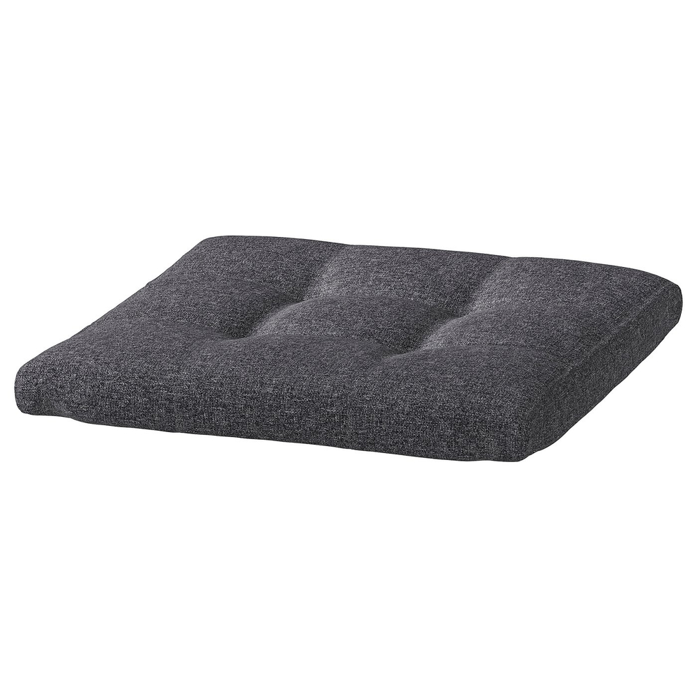 IKEA POÄNG  (ИКЕА ПОЭНГ)  -  Подушка для пуфа-подставки - Гуннаред тёмно-серый 55x50 см