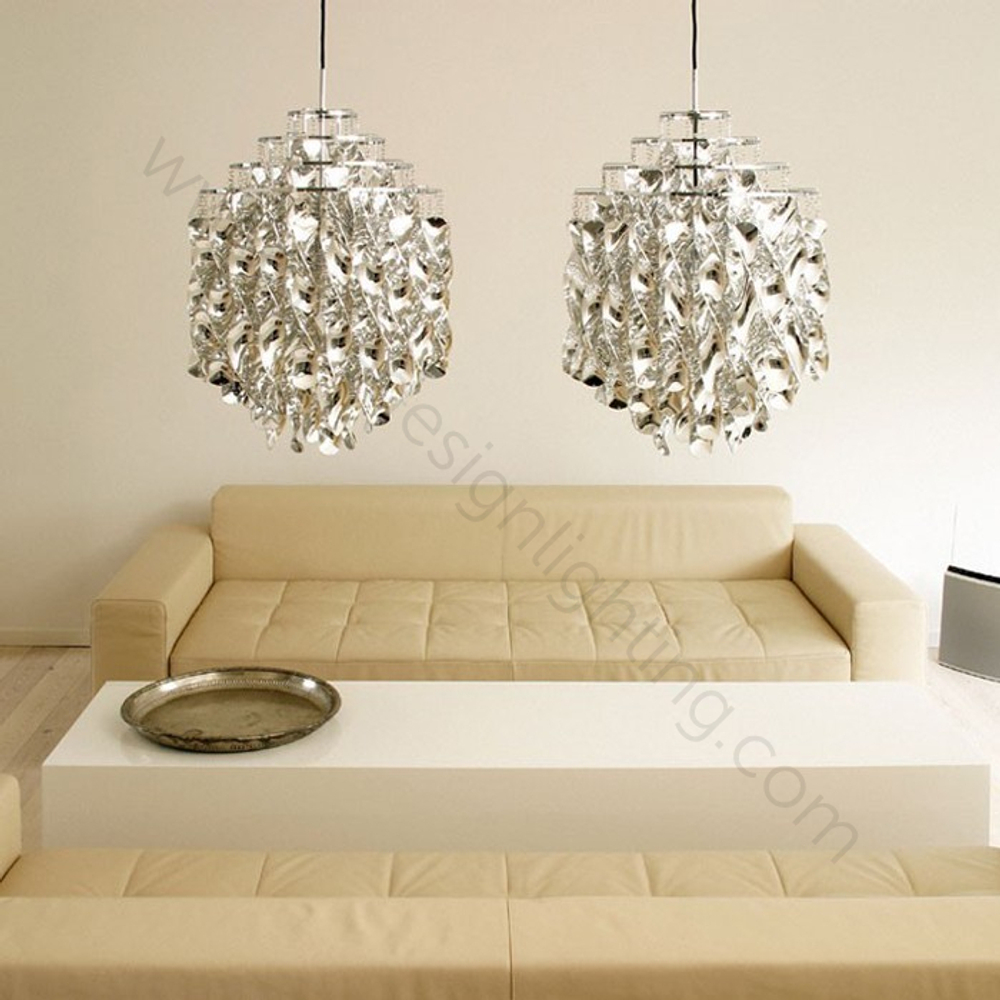 Pendant design lamp  Spiral SP03 by Verpan Panton (Gold)