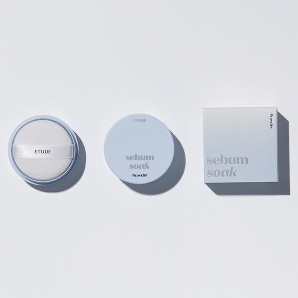 Матирующая рассыпчатая пудра для лица Etude Sebum Soak Powder, 5г