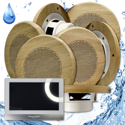 Комплект домашней акустической системы с караоке-усилителем Steam & Water SOUND SAUNA R7
