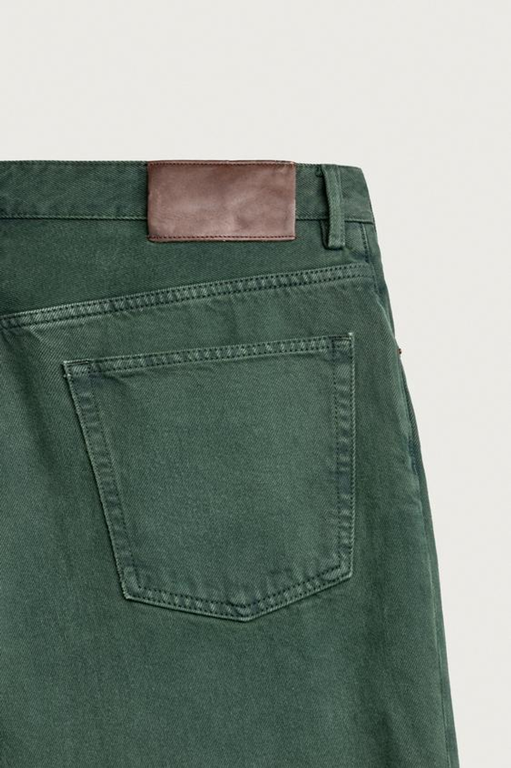 ZARA ДЖИНСЫ RELAXED FIT СО СТРЕЛКАМИ, БУТЫЛОЧНО-ЗЕЛЕНЫЙ