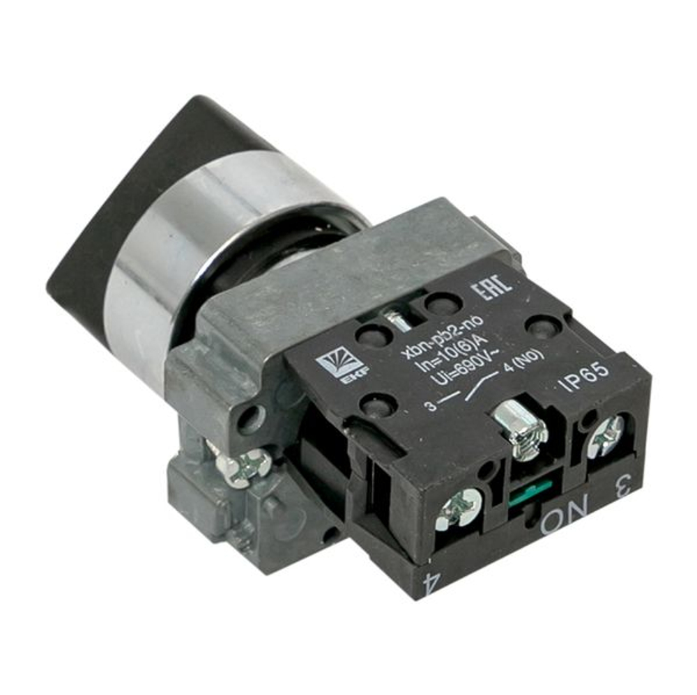 Переключатель BD21 2P короткая ручка NO IP65 EKF PROxima