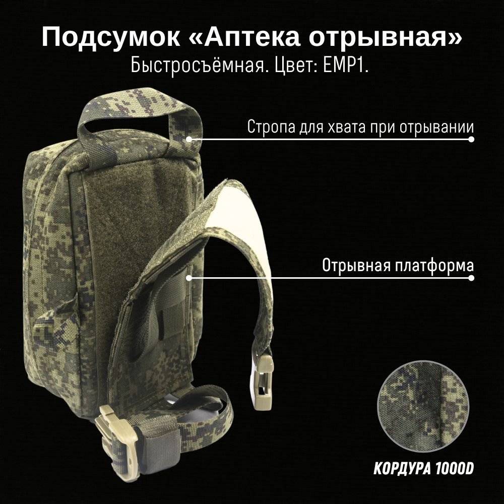 Подсумок Аптечка отрывная, GIENA Tactics
