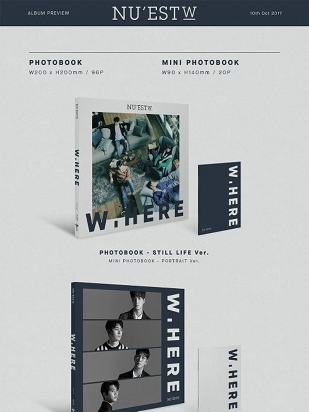 Альбом NU'EST W - NEW ALBUM STILL LIFE Version