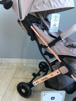 Kоляска детская прогулочная Farfello Comfy Go Comfort (Beige Gold Chrome /Бежевый на золоте)