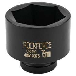 Головка ударная глубокая 75мм 6гр. 1'' RockForce##Rock FORCE RF-48510075
