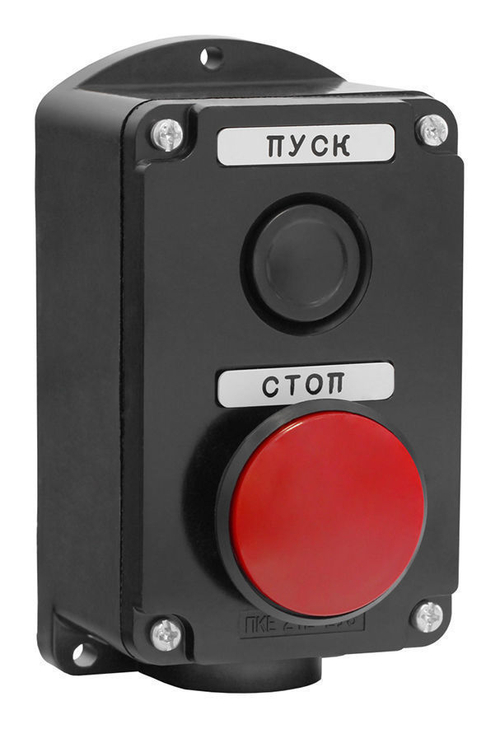 Пост кнопочный ПКЕ 212-2 У3 красный гриб IP40