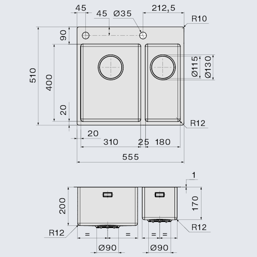 FALMEC GARDA 31+18 SGA3118F.00#SSF