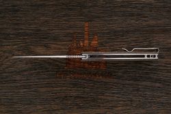 Нож складной Artisan 1845P-ODG Arroyo, клинок 85мм, сталь AR-RPM9, рукоять микарта