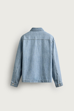 ДЖИНСОВАЯ РУБАШКА BOXY FIT — ZARA