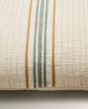 ZARA HOME НАВОЛОЧКА ДЛЯ ДЕКОРАТИВНОЙ ПОДУШКИ В ПОЛОСКУ, ЭКРЮ