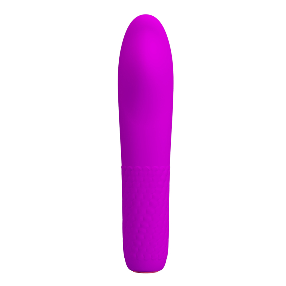 Лиловый вибратор-ротатор 16см Pretty Love Classic Silicone Rechargeable Rotating Vibrator Burke BI-014584X