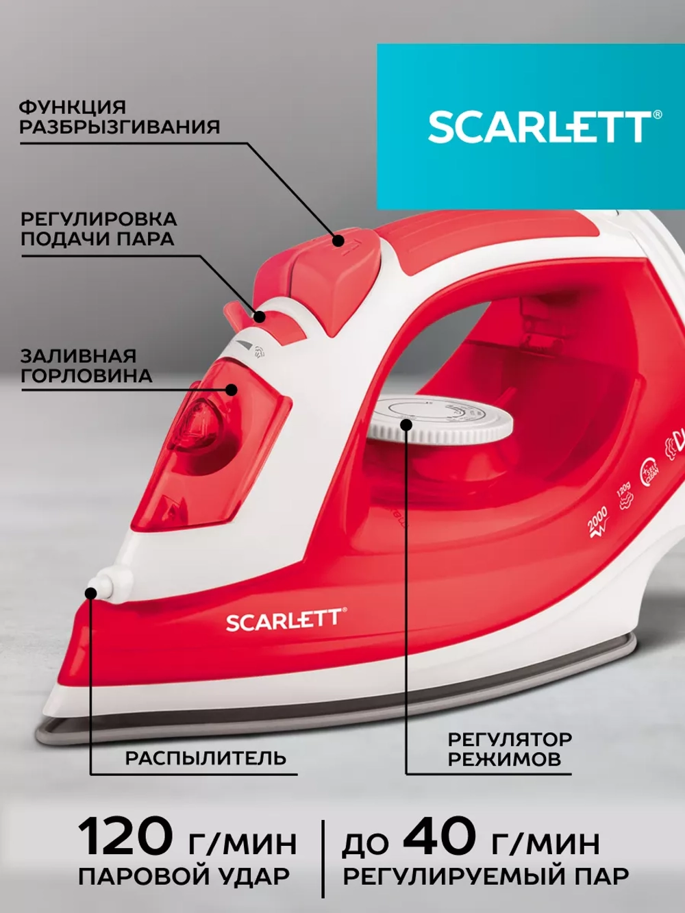 Утюг SCARLETT SC-SI30P15