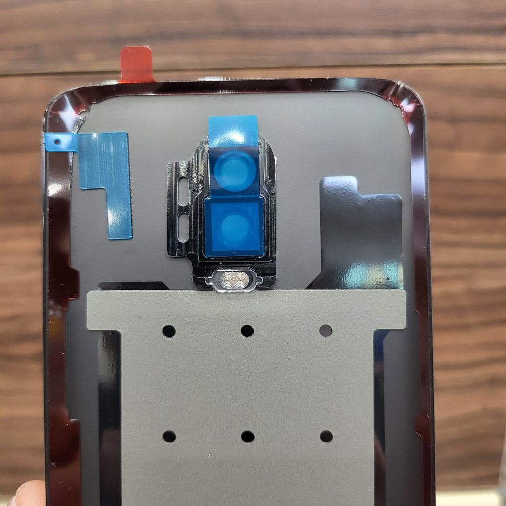 Крышка для OnePlus 6T оригинальная (заднее стекло) цвет: чёрный глянцевый