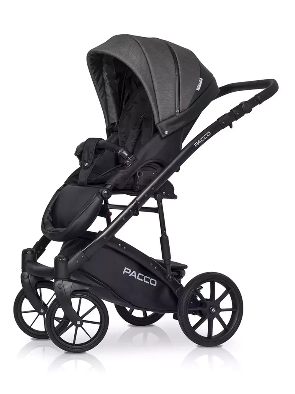 Коляска  PACCO (3 в 1) (RIKO BASIC) 04 Carbon (темно-серый-черный)