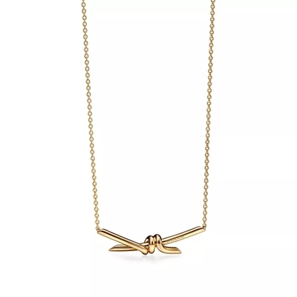 Подвеска из жёлтого золота, Tiffany 💠Knot. В наличии