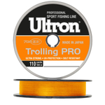 Монофильная леска для рыбалки ULTRON Trolling PRO 0,25 мм, 7,0 кг, 100 м, оранжевая, 1 штука. Товар уцененный