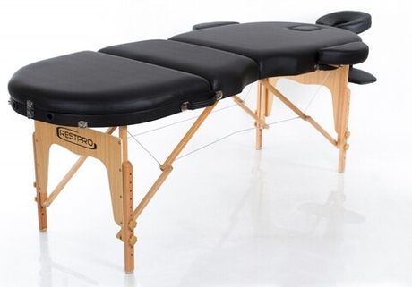 Массажный складной стол Mizomed Premium Oval 3 черный