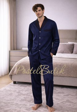Пижама мужская Zimmerli Blue Black 4737