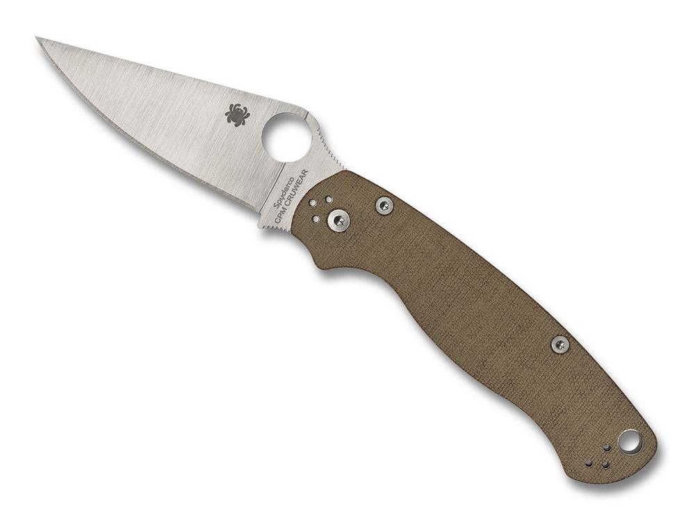 Нож складной Spyderco C81MPCW2 Para Military 2 Brown Canvas CRU-WEAR