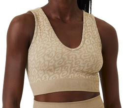 Женский топ теннисный Björn Borg Sthlm Seamless Light Crop Top - print