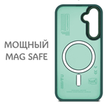 Дизайнерский чехол из мягкого пластика для SAMSUNG S24 FE с MagSafe и усиленной защитой камеры